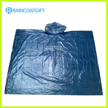 Klar, Erwachsene Notfall PE Regen Poncho Rpe-004